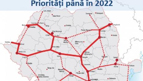 Cum arată harta autostrăzilor visate de Guvernul Ponta până în 2018